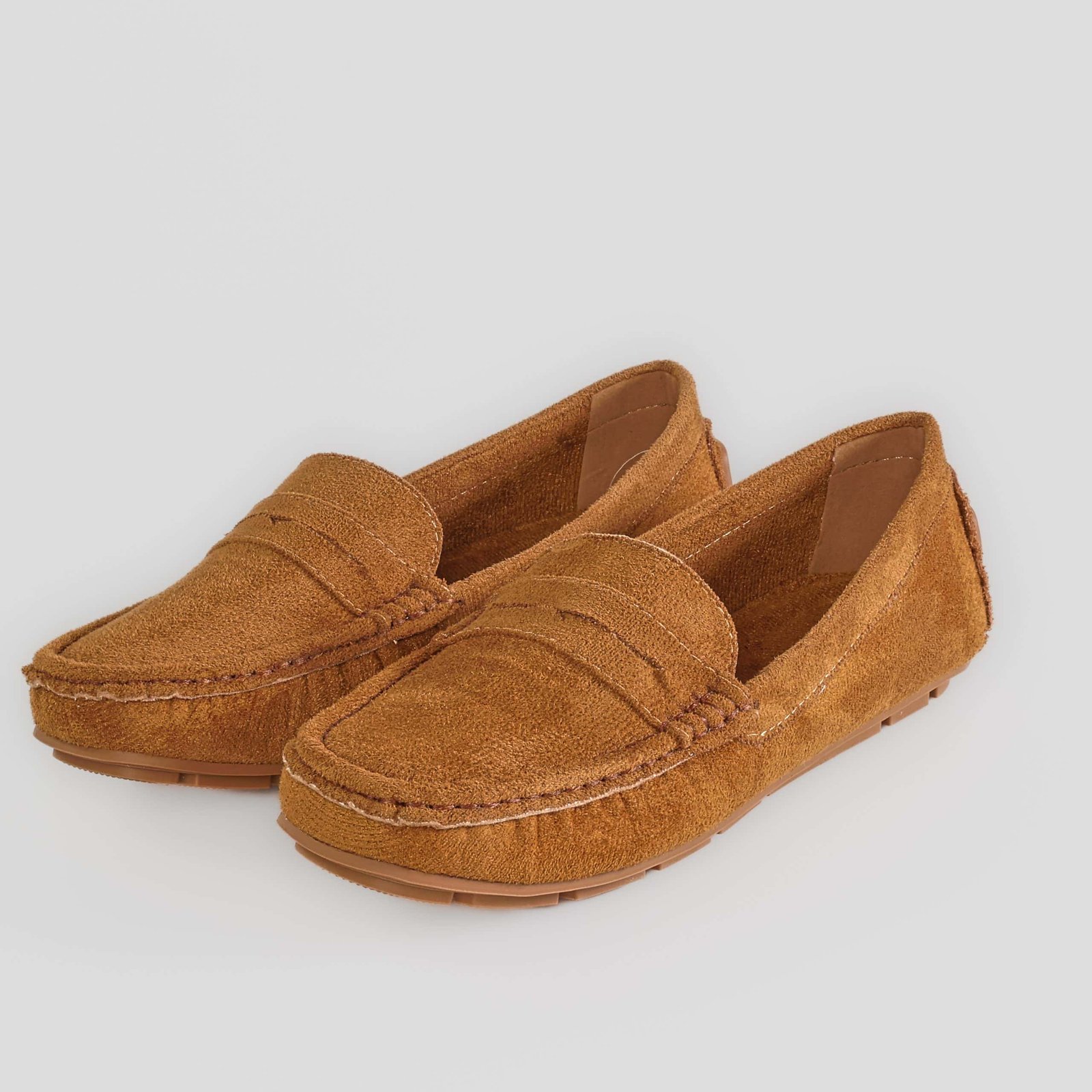 Basic – Mocassins Femmes en Tabac.