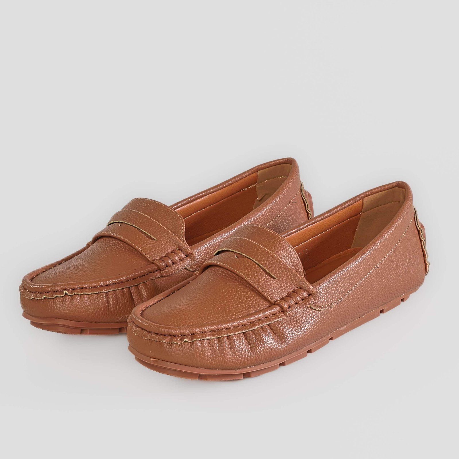 JASMINE – Mocassins Femmes en Tabac.