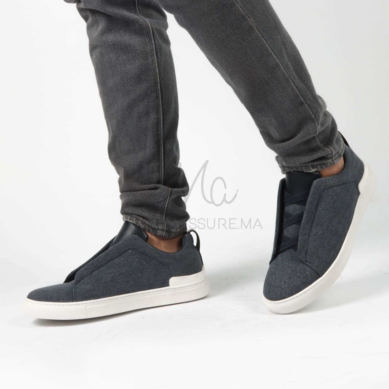 Quantum - Baskets Hommes en Bleu.