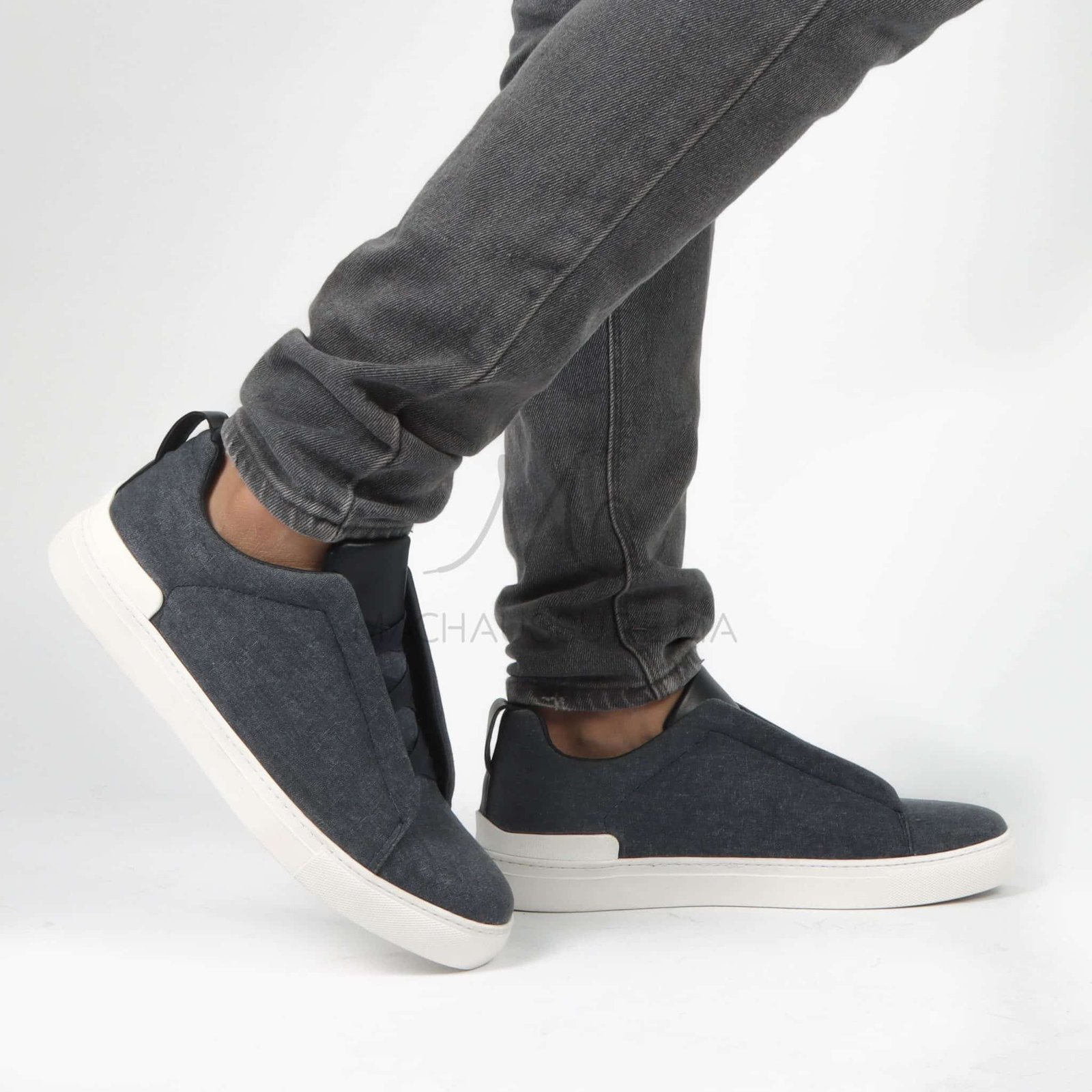 Quantum - Baskets Hommes en Bleu.