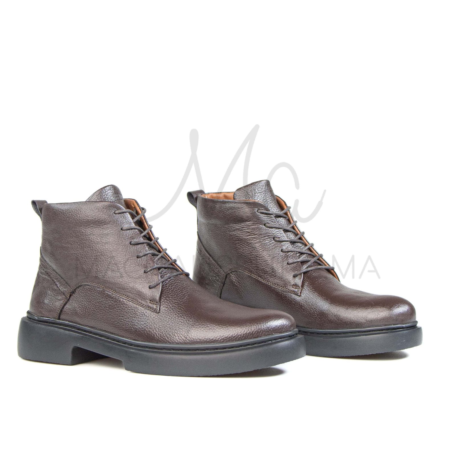 Oty Lux – Boots Hommes en Marron.