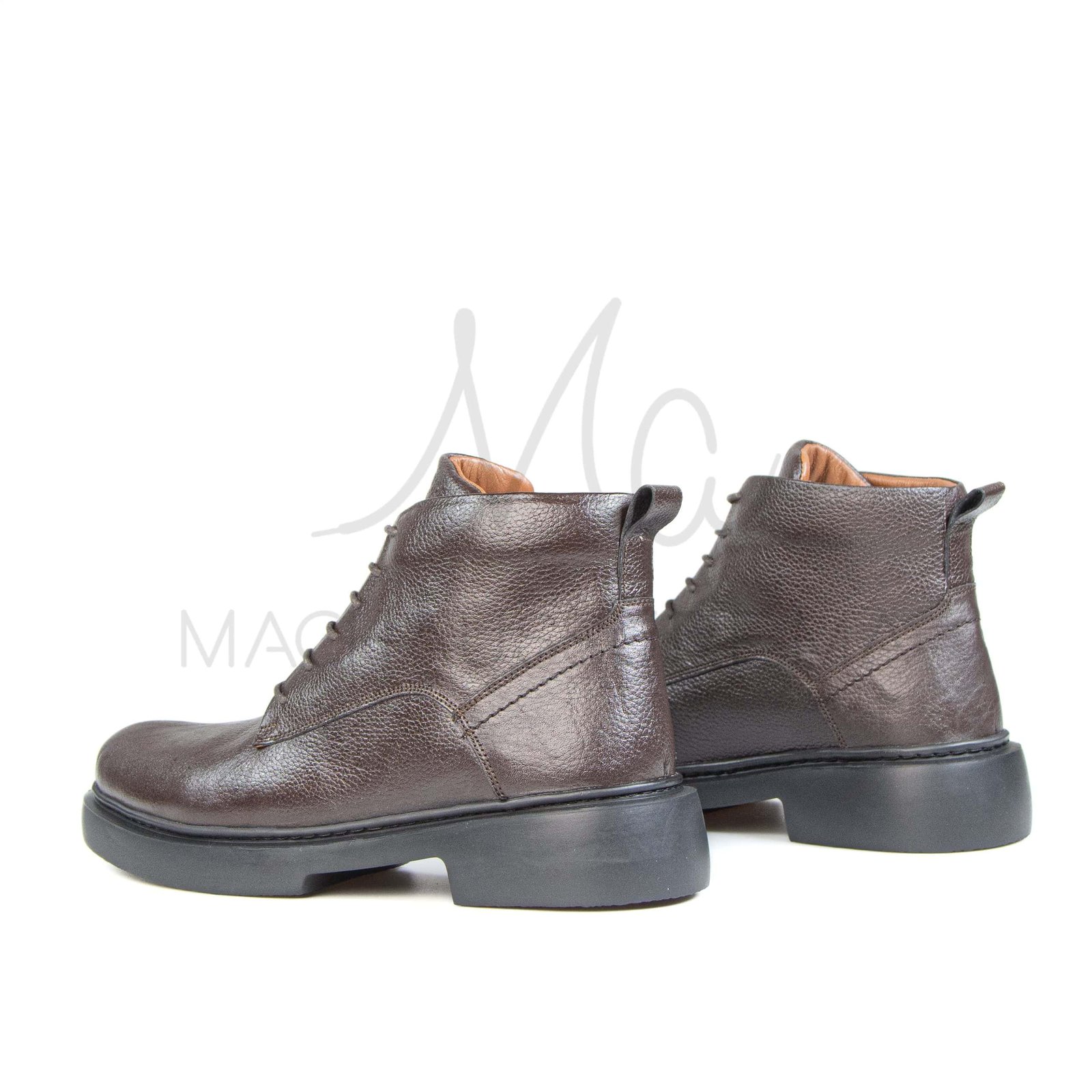 Oty Lux – Boots Hommes en Marron.