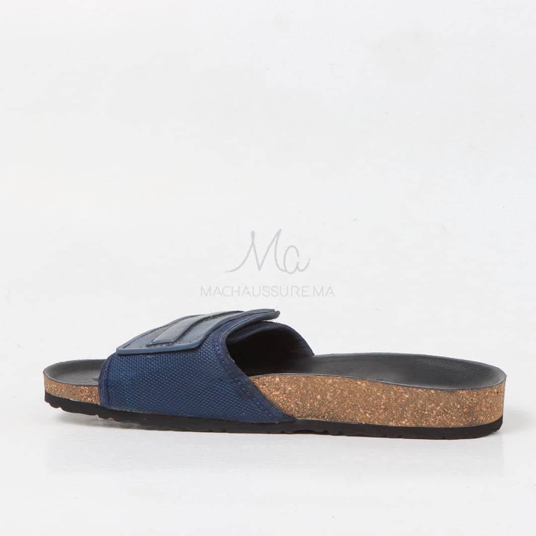 Sandales Plates confortable en Bleu.