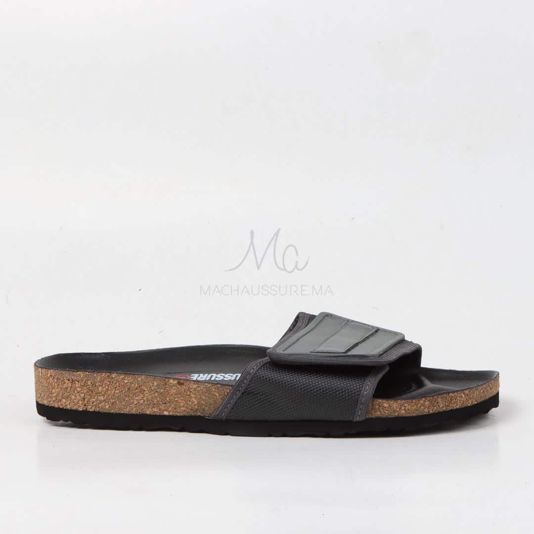 Sandales Plates confortable en gris.