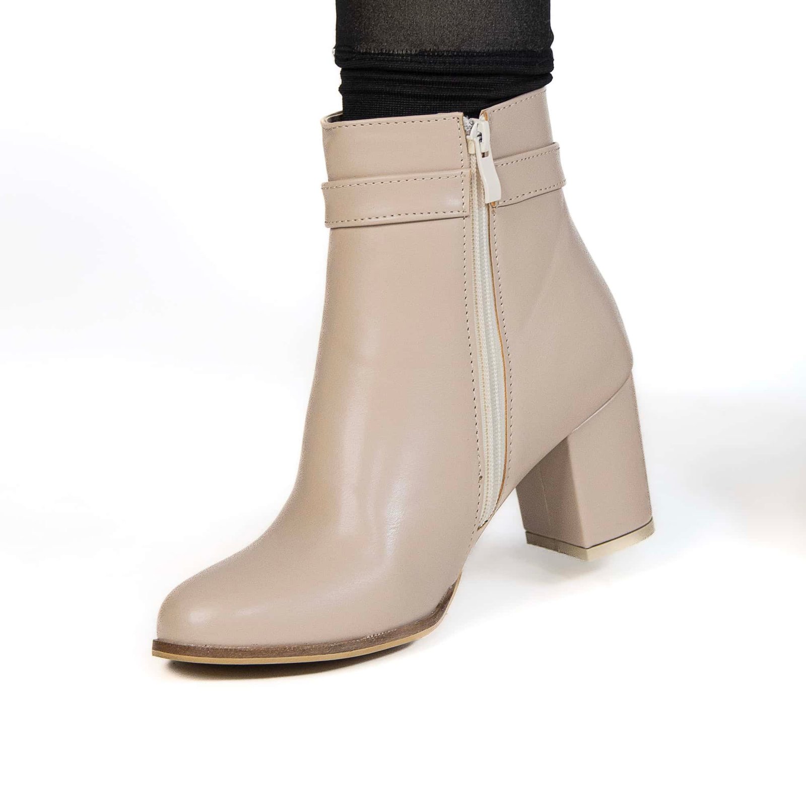 Kalvy – Bottines Femmes en Beige.