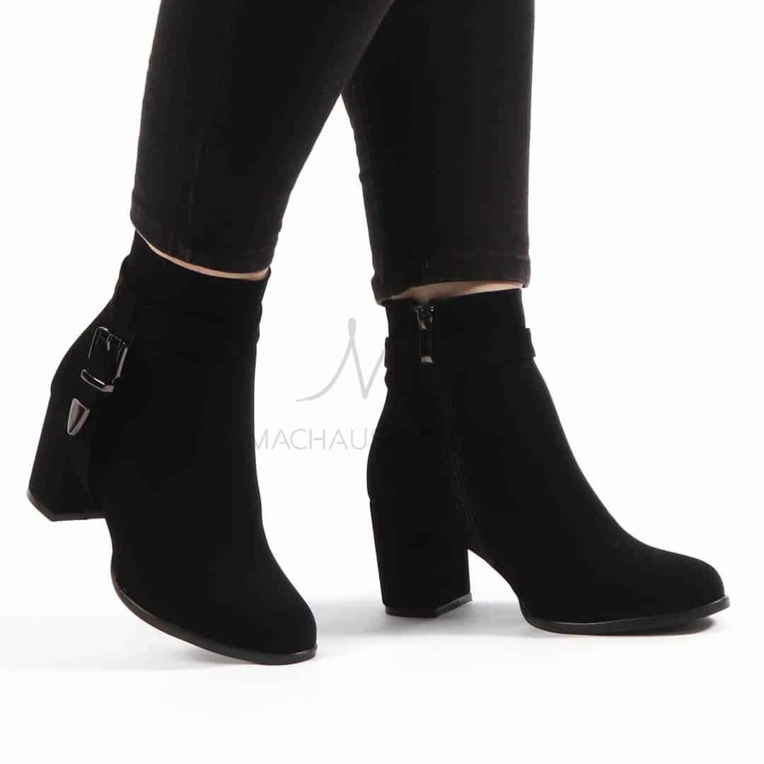 Kalvy – Bottines Femmes en Noir.