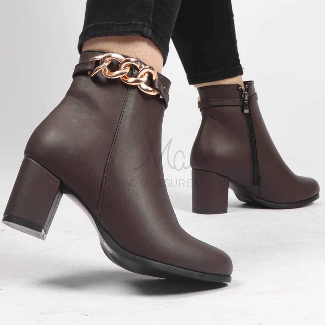 LYA - Bottines Femmes - Marron.