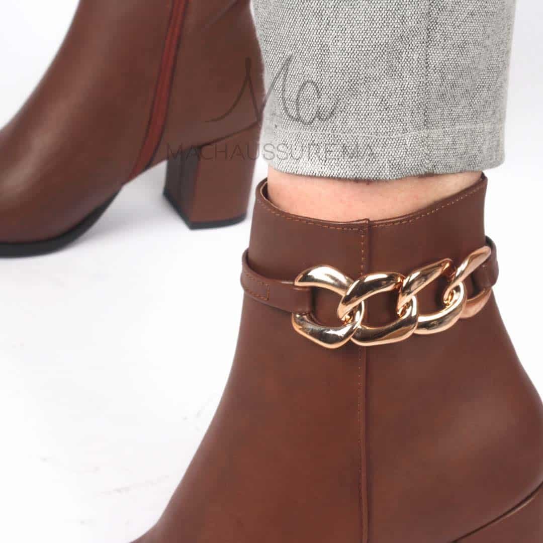 LYA – Bottines Femmes – Tabac.