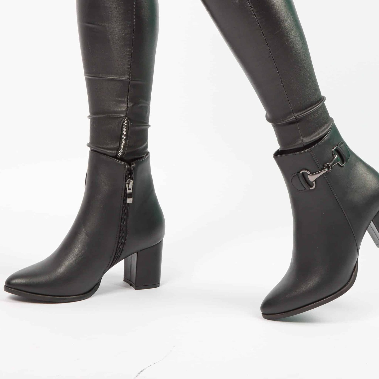 DIANNA - Bottines à Talonen Noir.