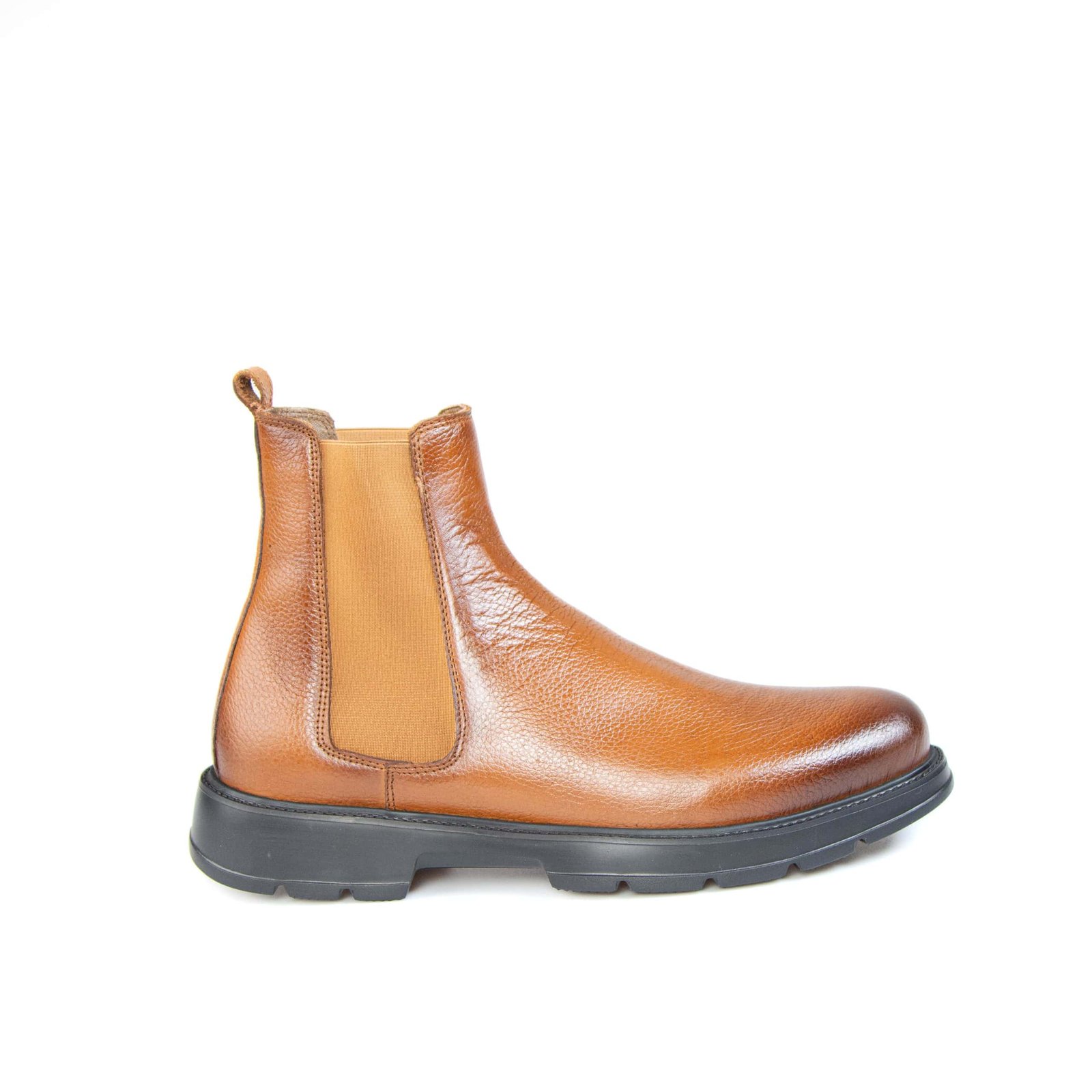 Mooréa – Boots Hommes 100% Cuir – Tabac.