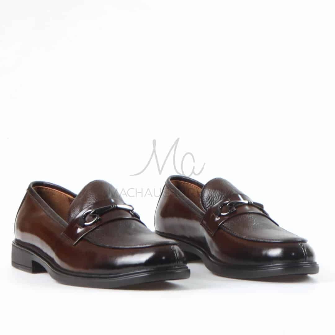 Tyson - Chaussures de ville 100% Cuir en Marron.