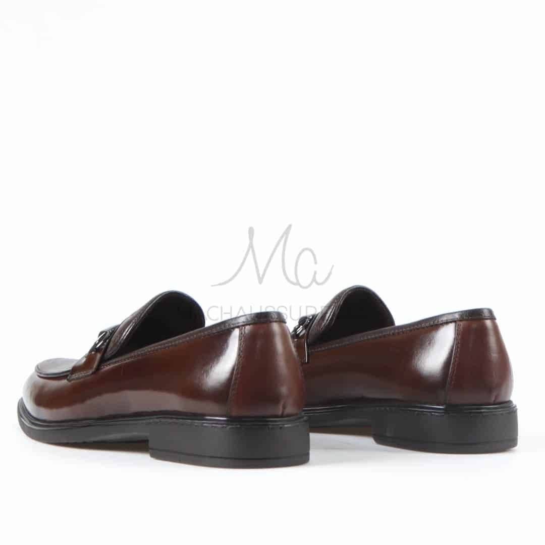 Tyson - Chaussures de ville 100% Cuir en Marron.