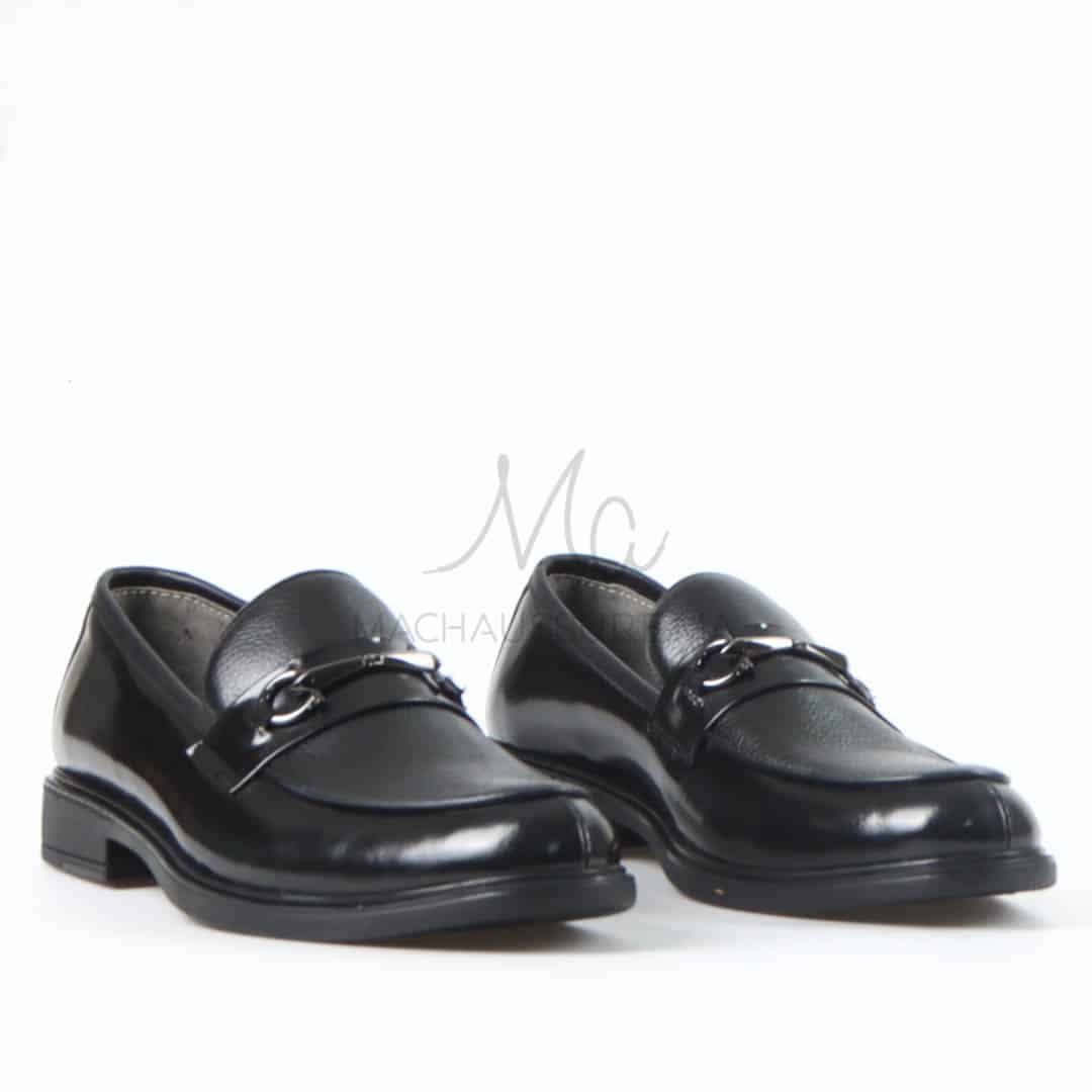 Tyson - Chaussures de ville 100% Cuir en Noir.