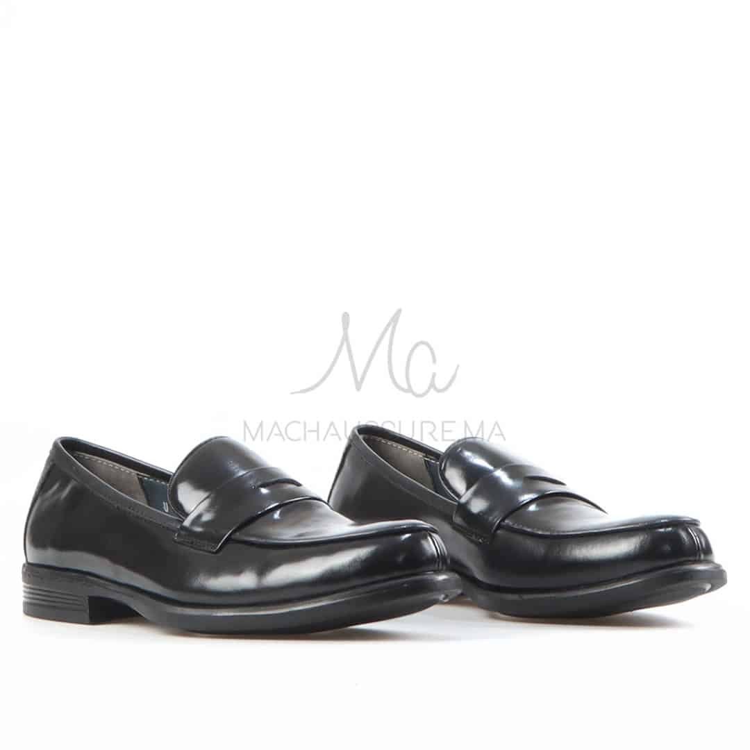 Toubkal - Chaussures Hommes 100% Cuir – Noir.