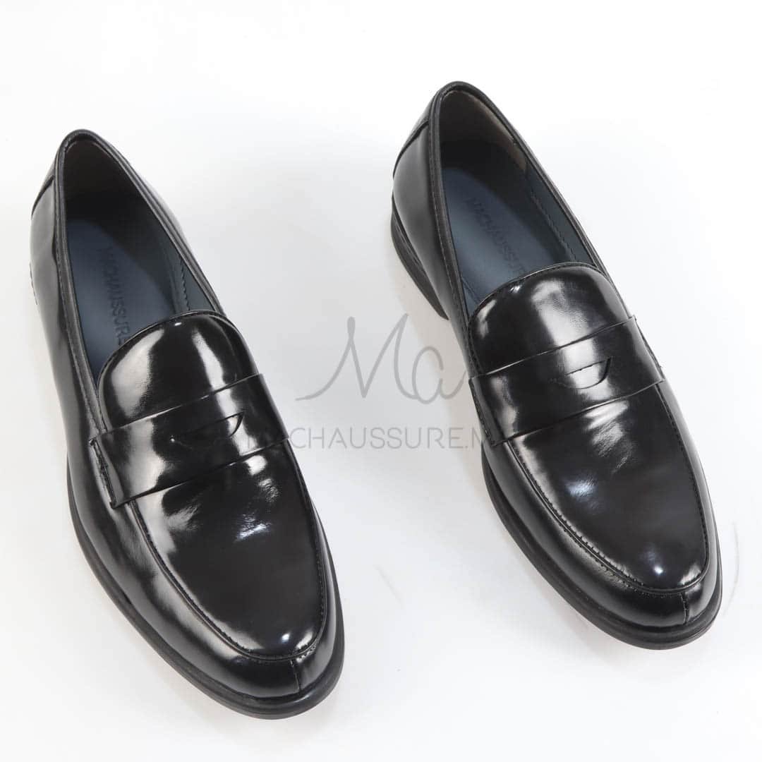 Toubkal - Chaussures Hommes 100% Cuir – Noir.
