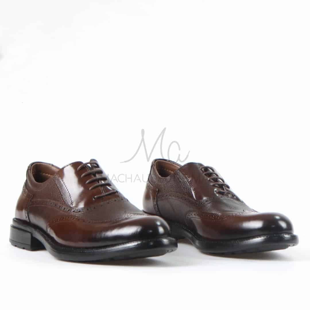 Marlon - Chaussures de ville 100% Cuir en Marron.