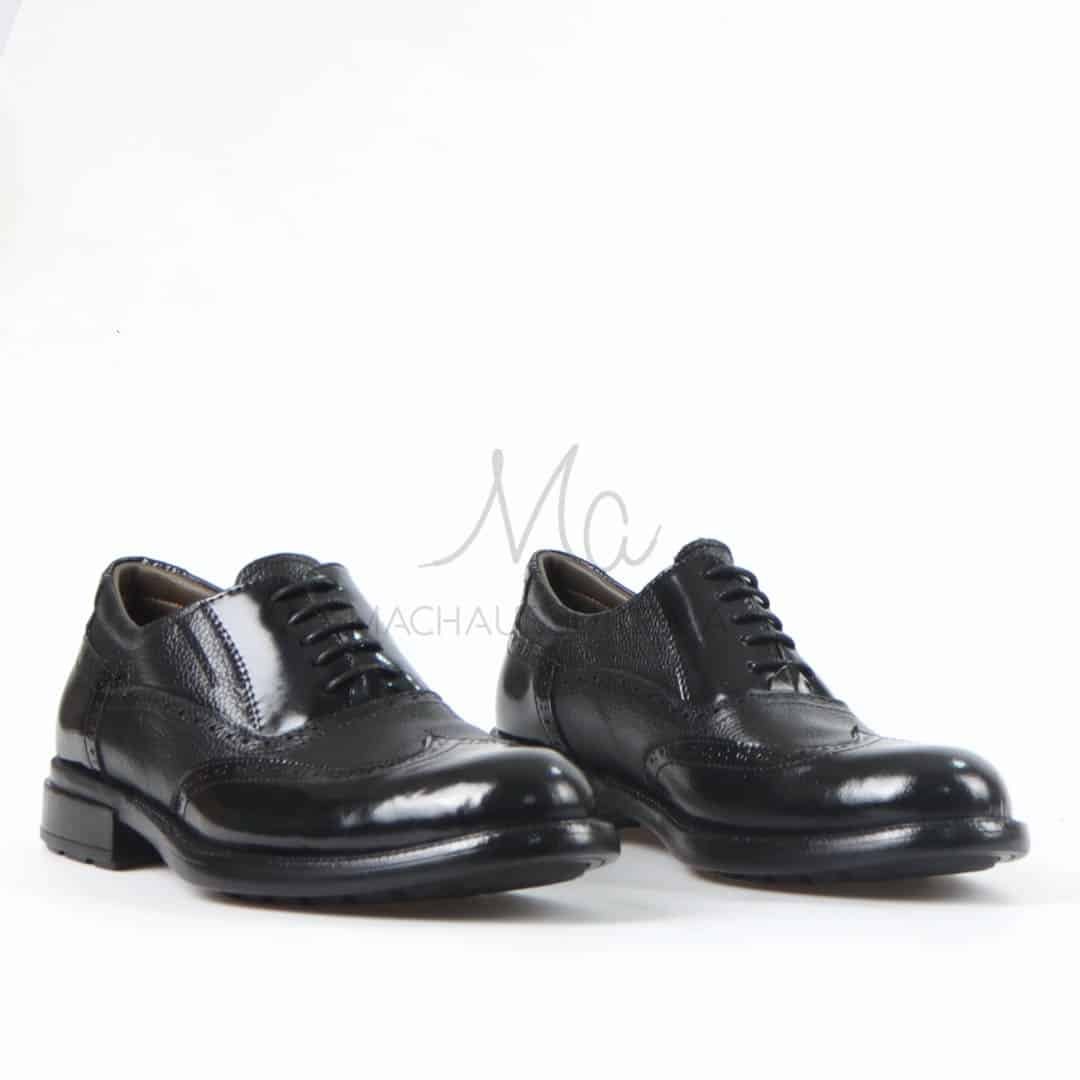 Marlon - Chaussures de ville 100% Cuir en Noir.