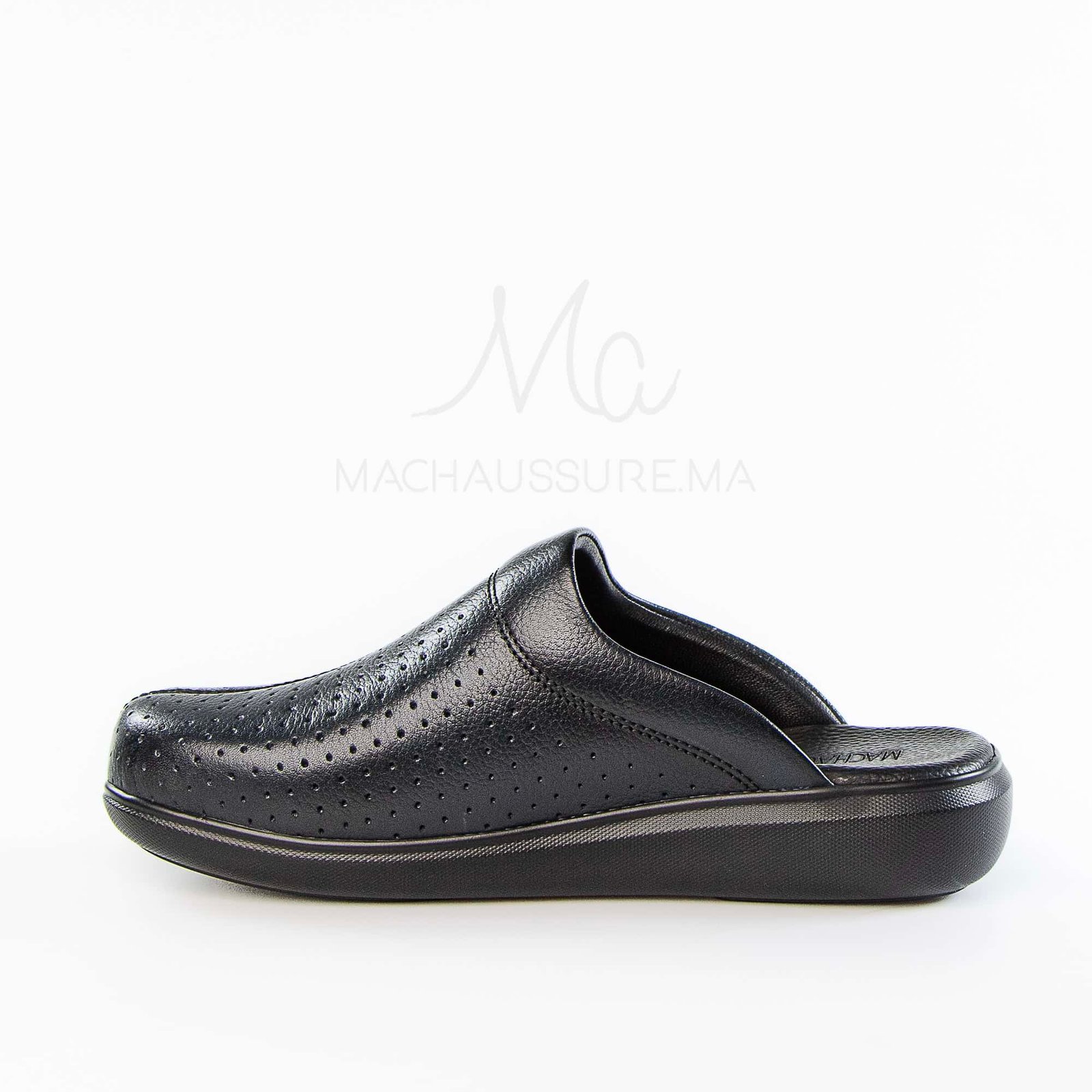 Ortho - Sabots Médical 100% Cuir en Bleu.