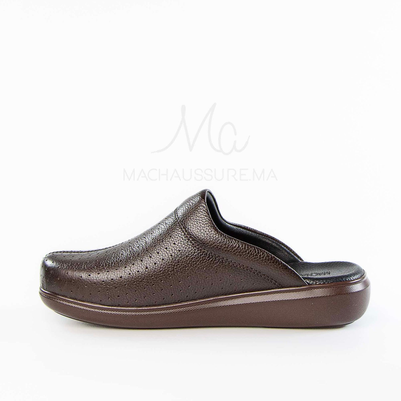 Ortho - Sabots Médical 100% Cuir en Marron.