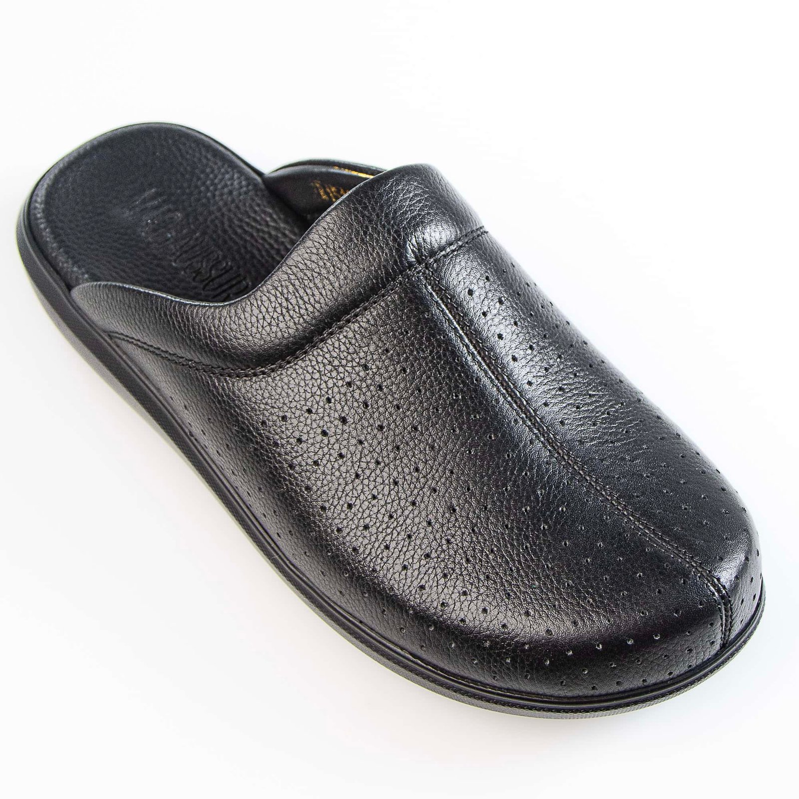 Ortho - Sabots Médical 100% Cuir en Noir.