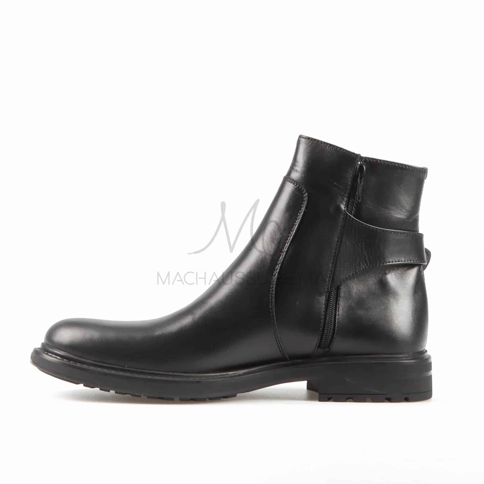 Boots Hommes 100% Cuir en Noir.