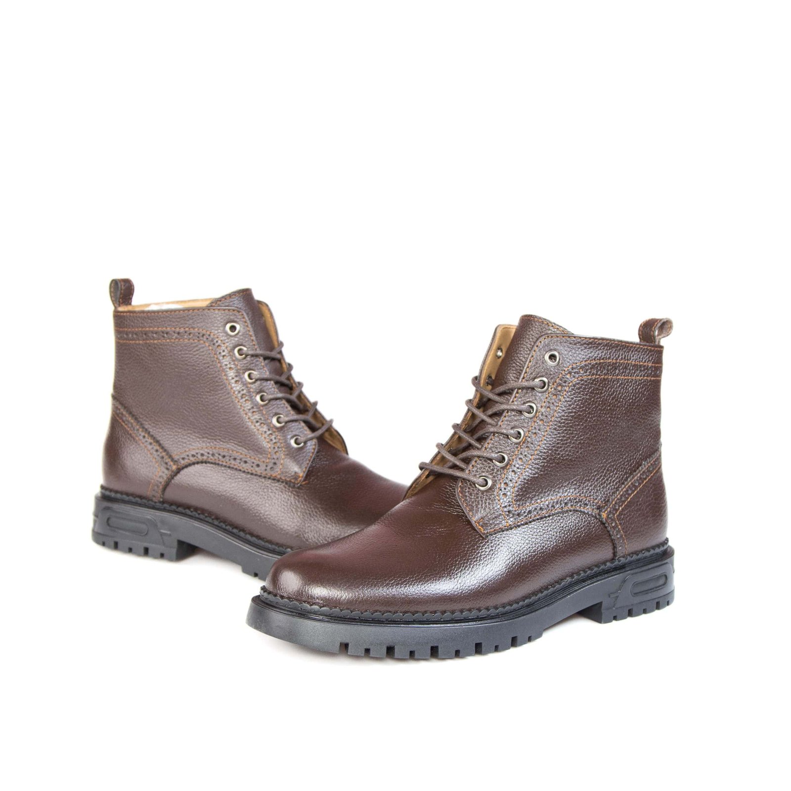 Mazen – Boots Hommes 100% Cuir – Marron.
