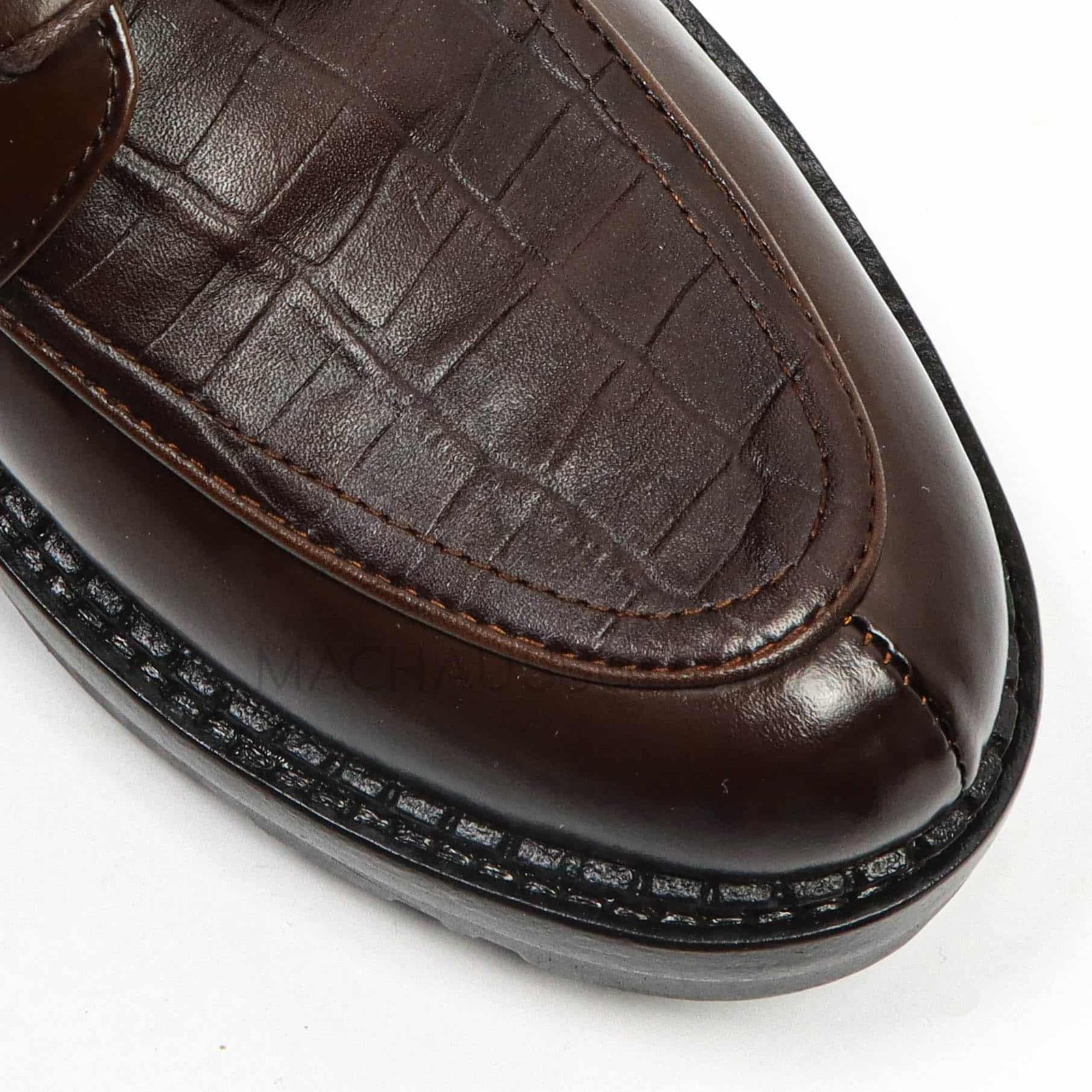 Croc Luxe - Chaussures de ville cuir en Marron.