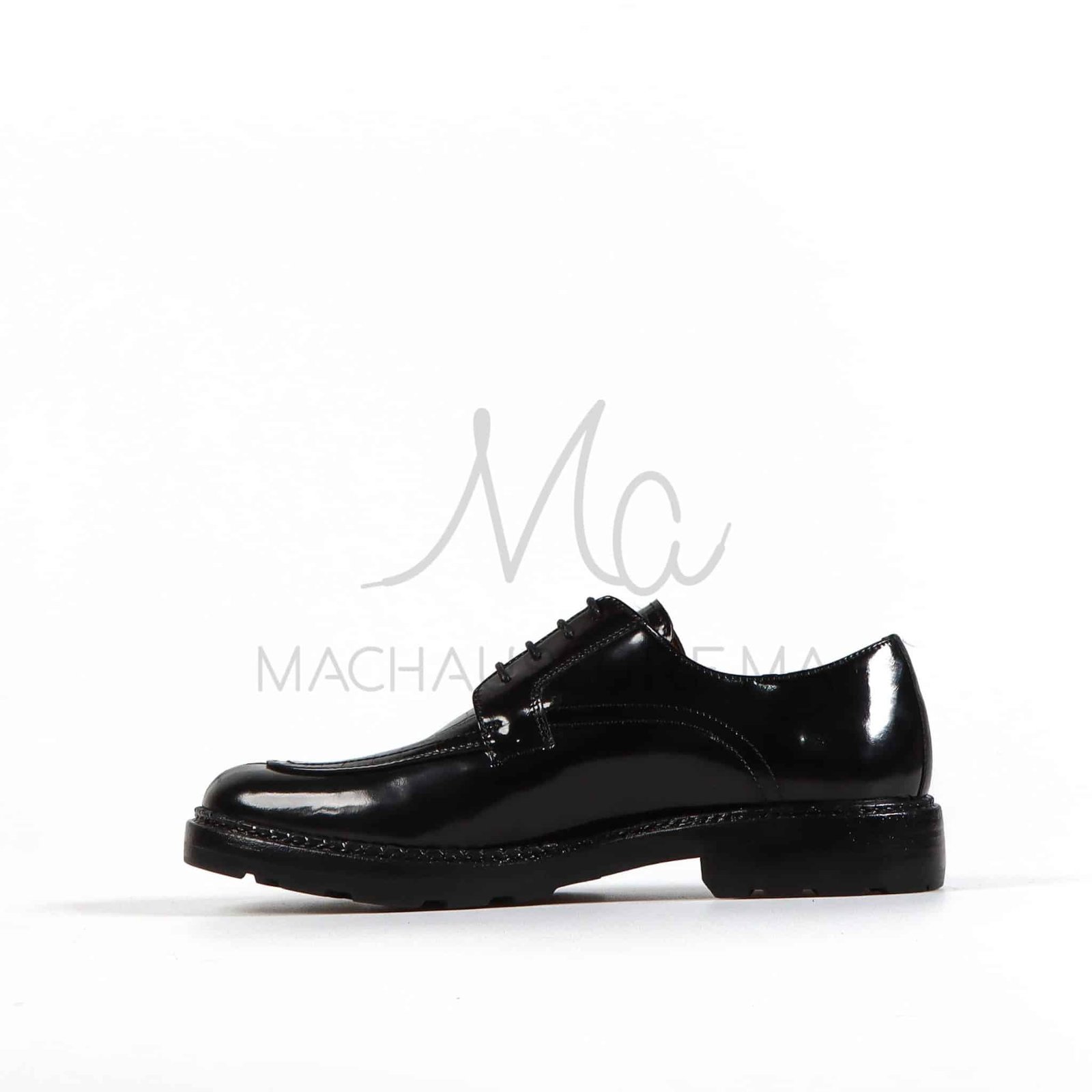 Croc Luxe - Chaussures de ville cuir en Noir.
