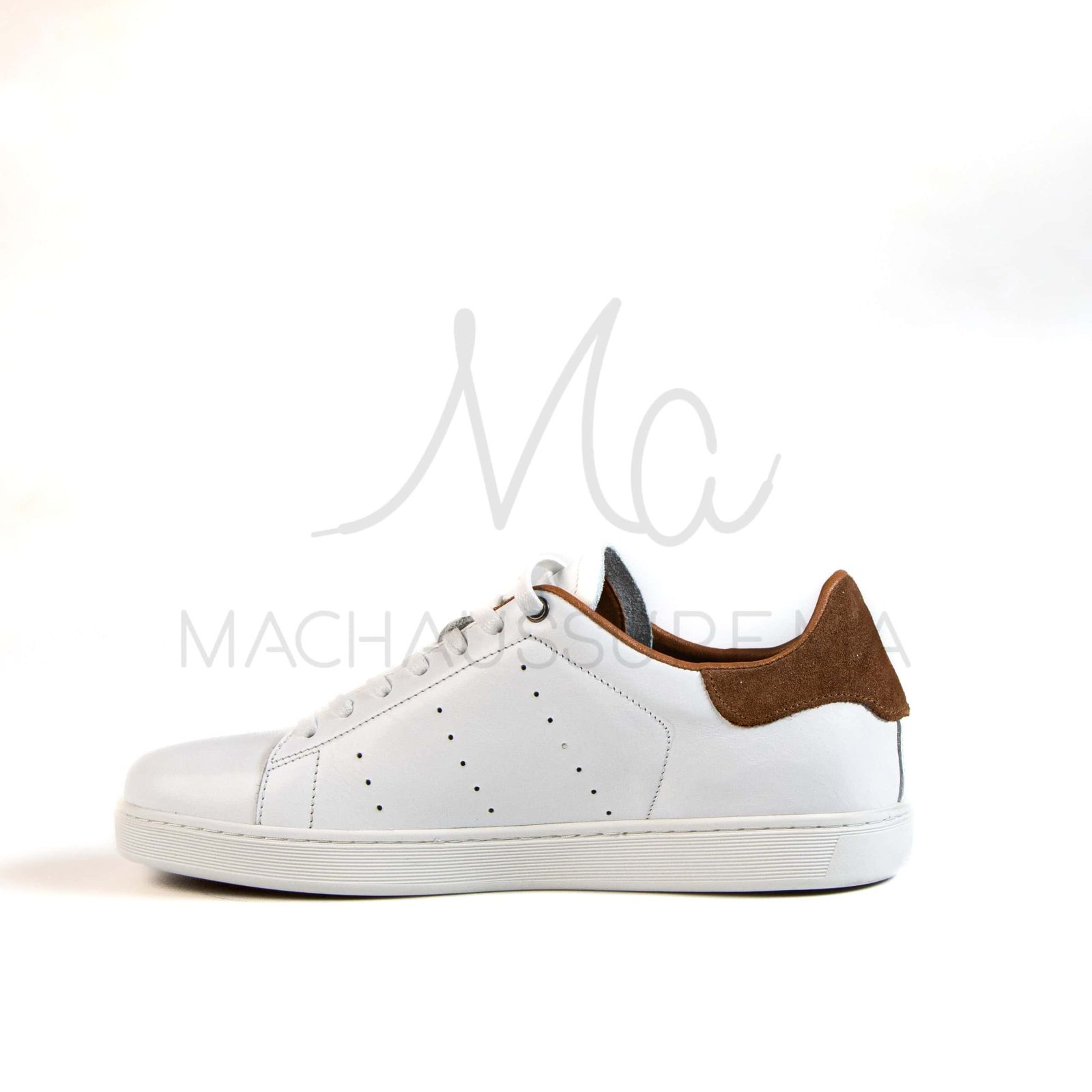 Magnat – Baskets hommes en cuir Blanc.