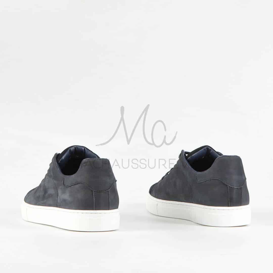 Elite – Baskets hommes en cuir Bleu marine.