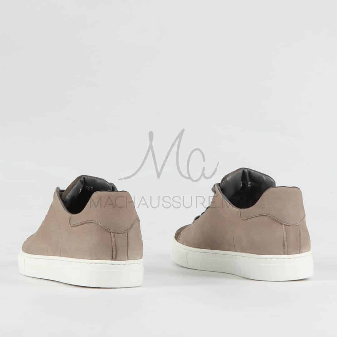 Elite – Baskets hommes en cuir Gris.