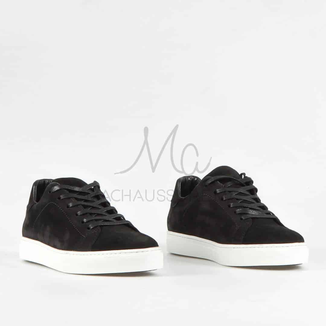 Elite – Baskets hommes en cuir Noir.