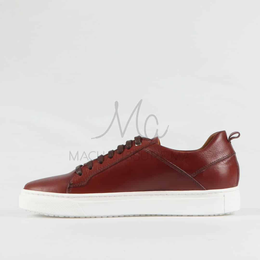 Matis – Baskets Hommes Cuir en Marron.