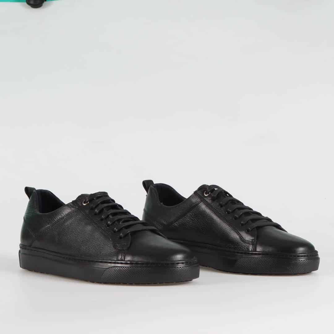 Matis – Baskets Hommes Cuir en Noir.
