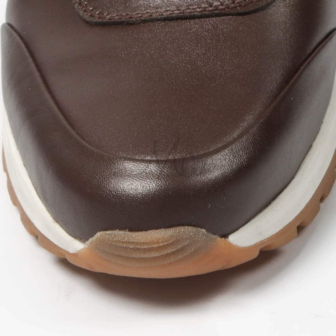 CityStroll - Baskets Hommes 100% Cuir – Marron.