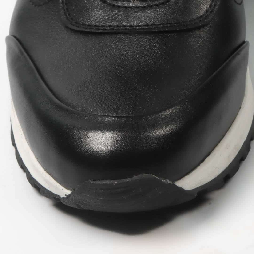 CityStroll - Baskets Hommes 100% Cuir – Noir.