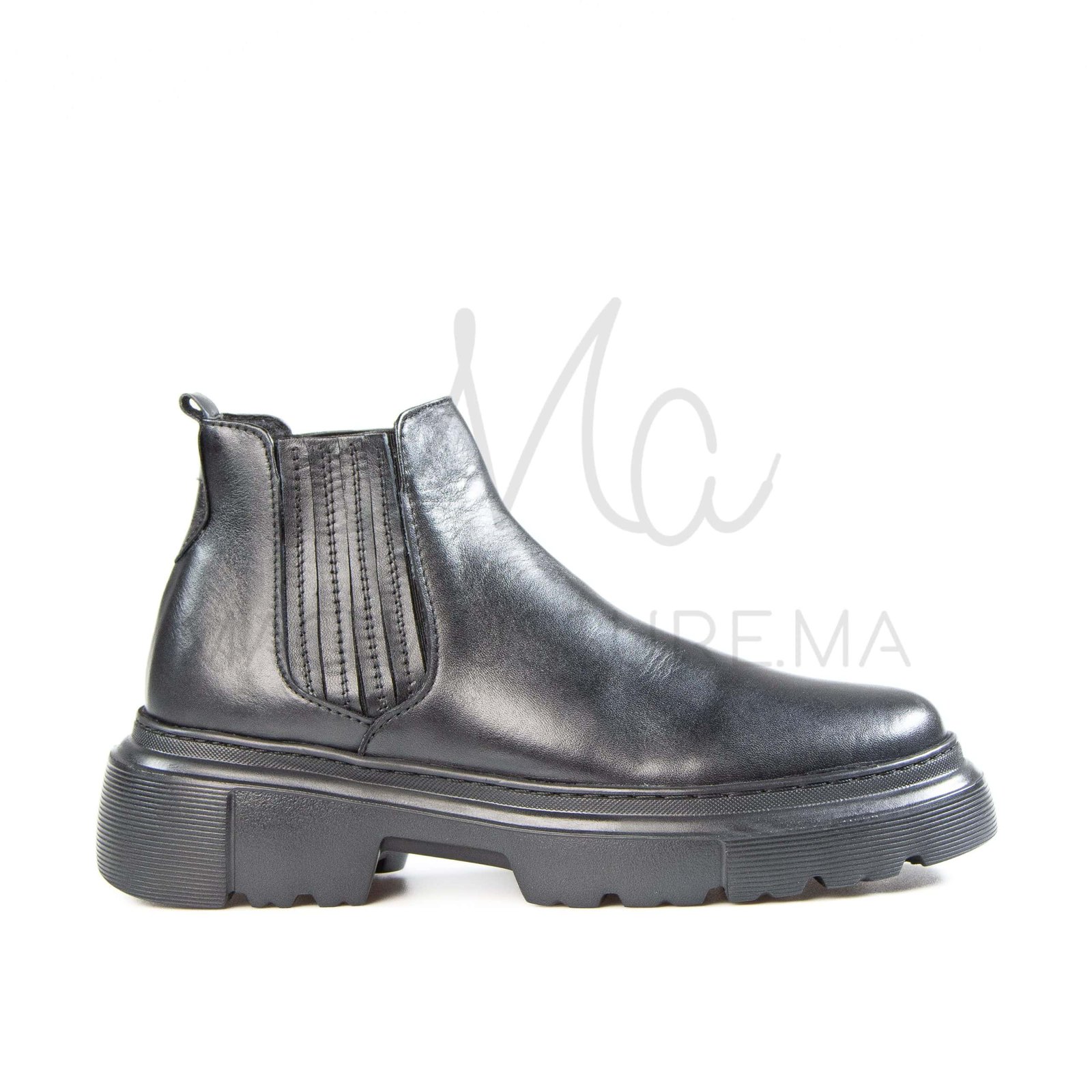 Anton – Boots Hommes en Noir.