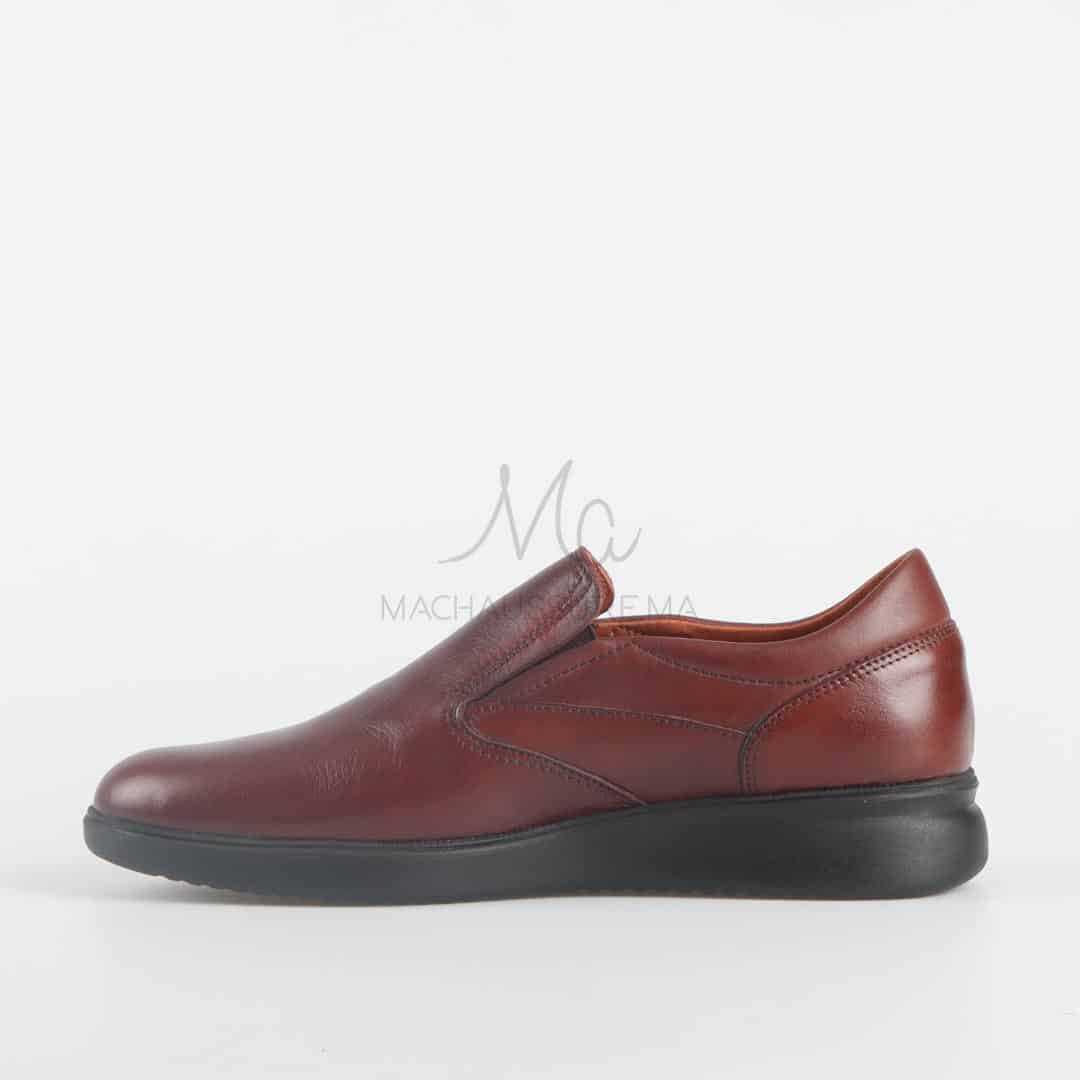 BLACKWAY – Mocassin confort en cuir souple Marron.