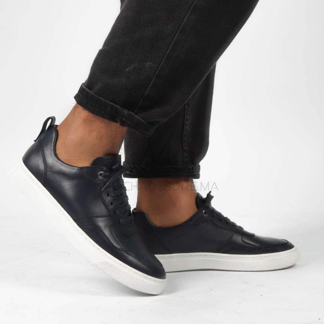 Uliva - Chaussures de ville Hommes Cuir en Bleu.