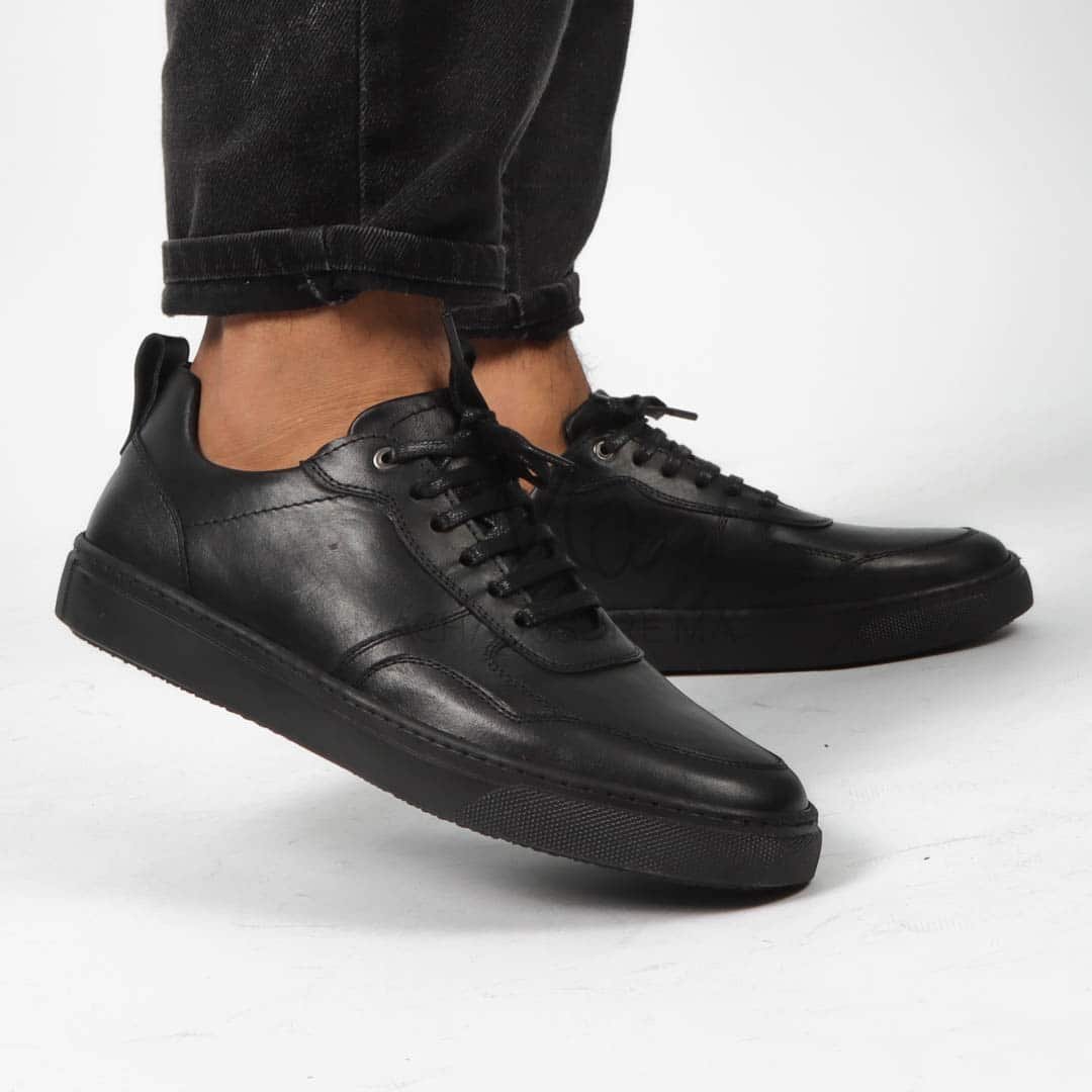 Uliva - Chaussures de ville Hommes Cuir en Noir.