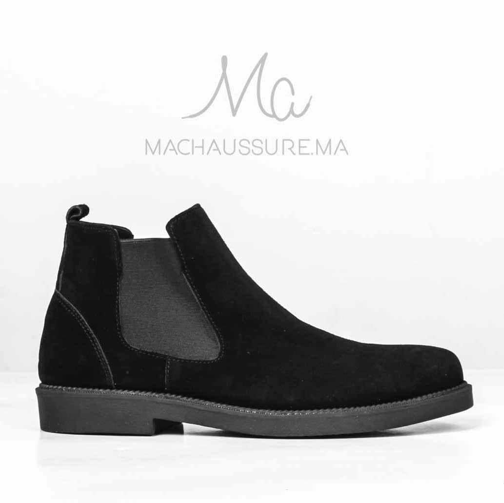 Paul Smith - Bottines Hommes en Daim Noir.