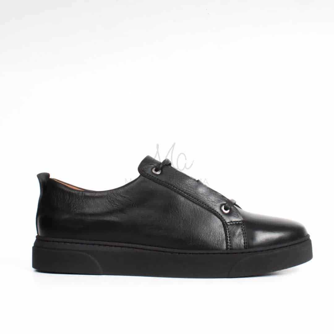 Ethan Baskets Basses en cuir - Noir.