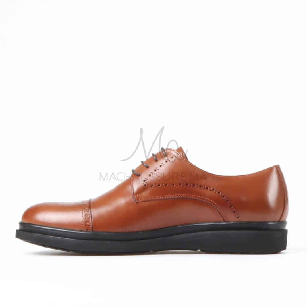 Urbany - Chaussures de ville 100% Cuir – Tabac clair.