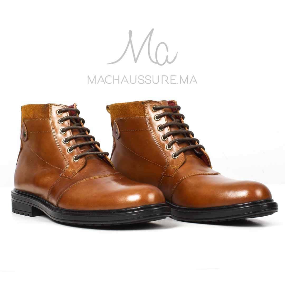 BROODLY - Boots en Tabac.