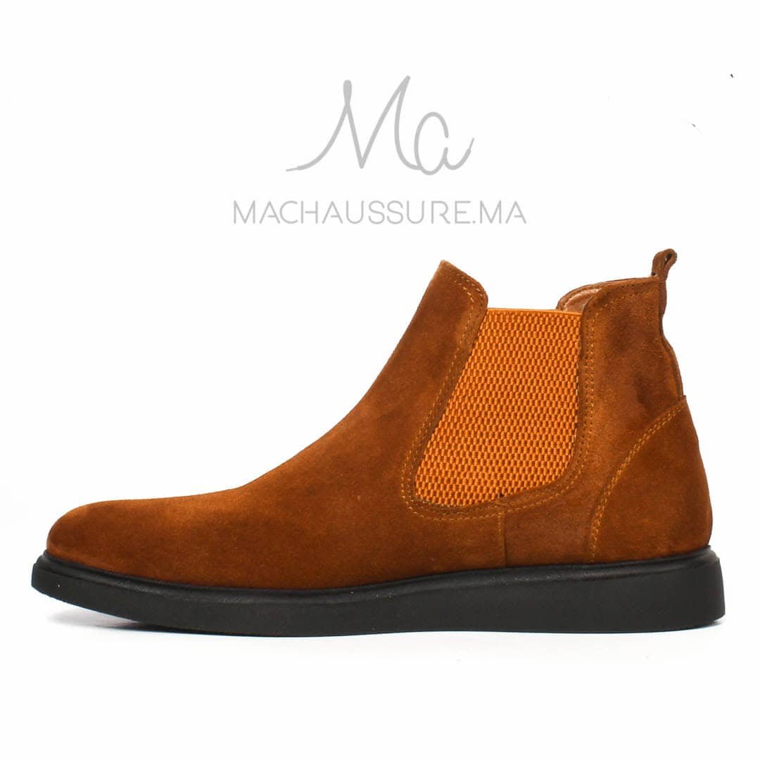 BRIGHTON - Bottines Tabac.