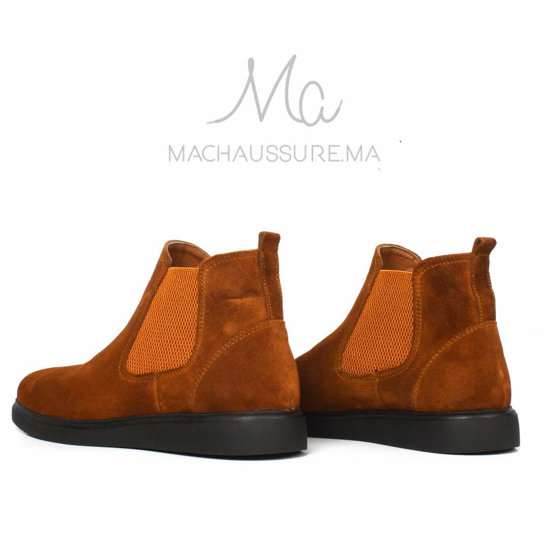 BRIGHTON - Bottines Tabac.