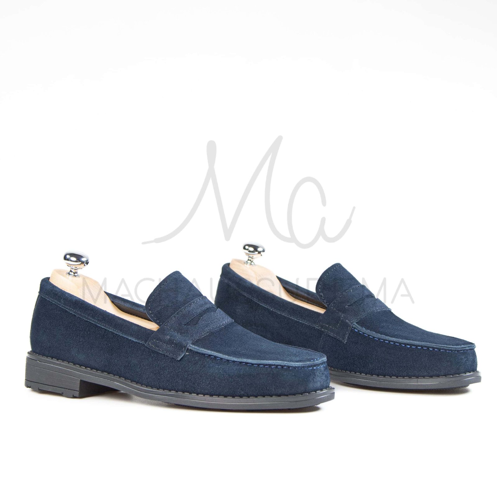 RIAD – Mocassins Hommes en Bleu Marine.