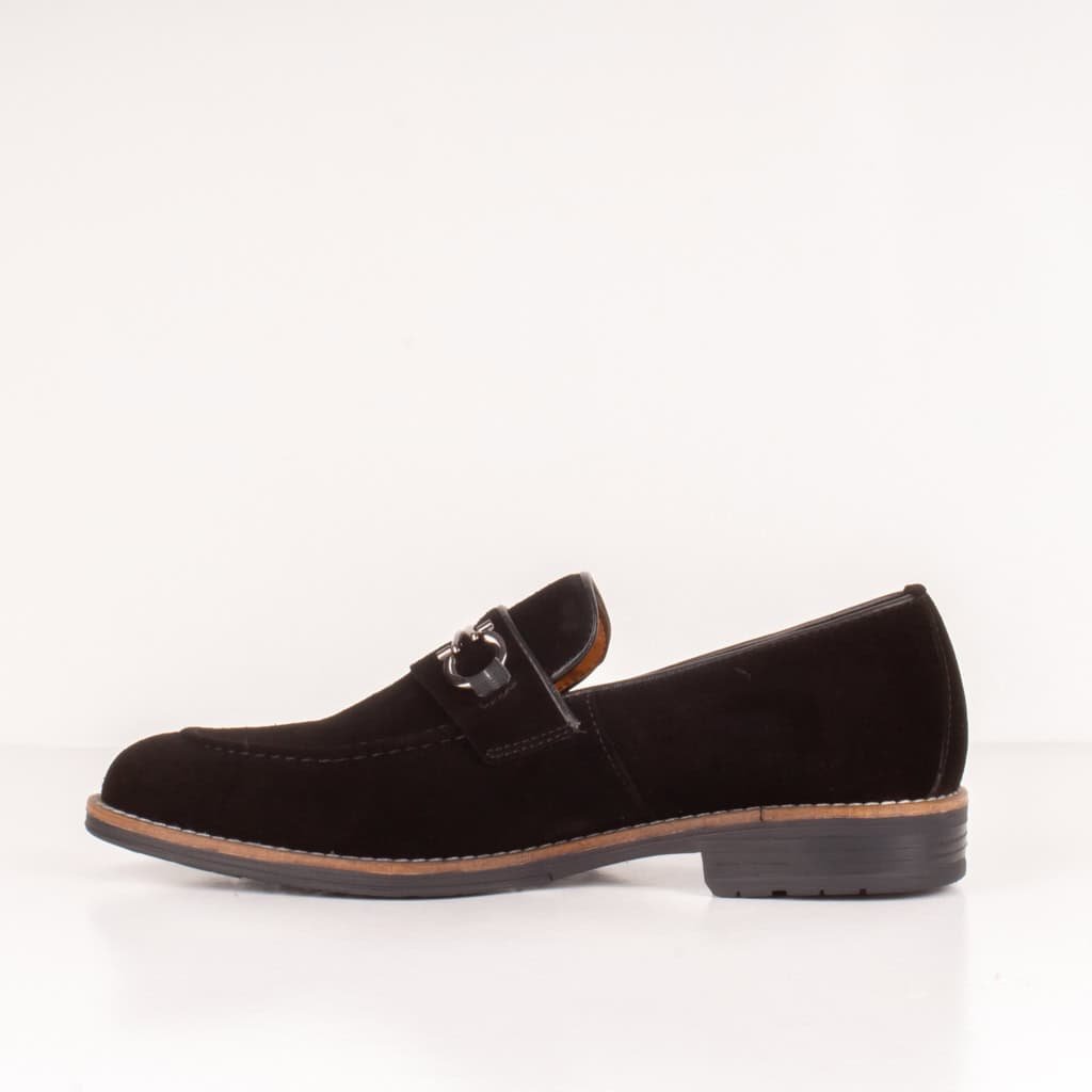 RUNWELL – Chaussure de ville 100% Daim – Noir.