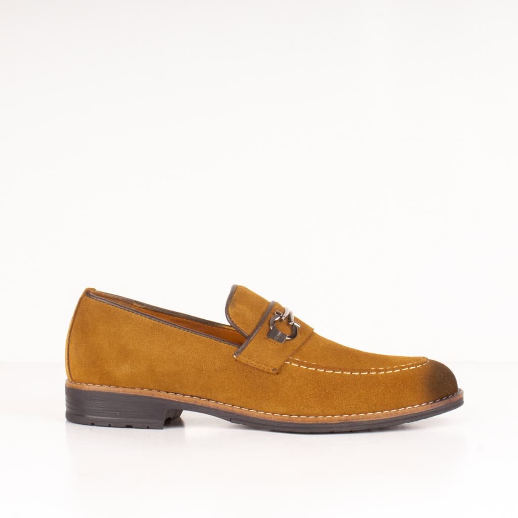 RUNWELL – Chaussure de ville 100% Daim – Tabac.