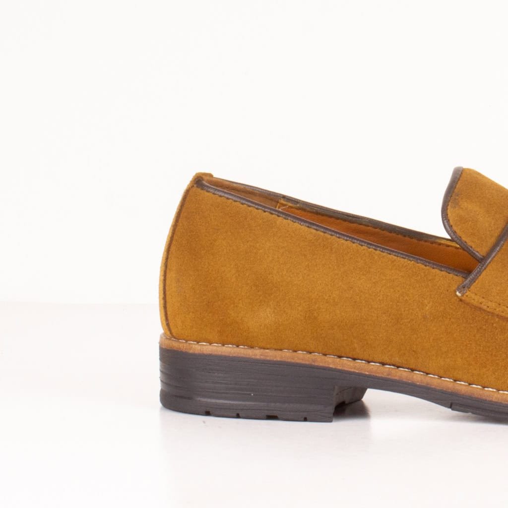 RUNWELL – Chaussure de ville 100% Daim – Tabac.
